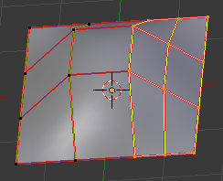 Subdivide by adding a new row of points