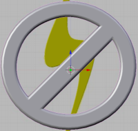 Place two points at either end of the bar
