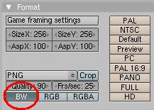Select BW to save as a grayscale image.
