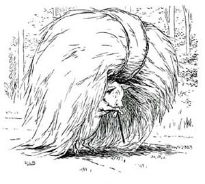 Man with a bundle of straw